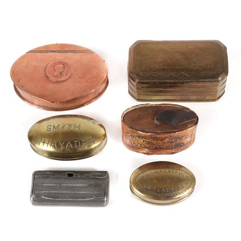 vintage soccer metal snuff box round|Antique Snuff Boxes .